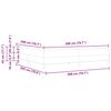 vidaXL Boxspringbett mit Matratze Schwarz 200 x 200 cm Stoff