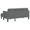 vidaXL Sofa Set mit Kissen 2 pcs Dunkelgrau Polyester