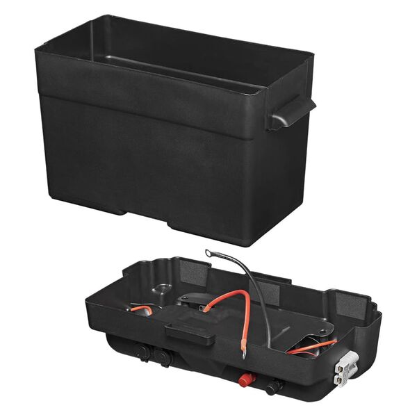 ProPlus Batteriebox mit USB und Voltmeter 35x18x23 cm