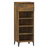 vidaXL Schuhregal R&auml;uchereiche 40x36x105 cm Holzwerkstoff