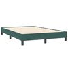 vidaXL Boxspringbett ohne Matratze Dunkelgrün 120x210 cm Samt