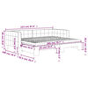 vidaXL Tagesbett Ausziehbar mit Matratzen Hellgrau 90x200 cm Samt