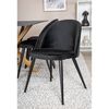 Venture Home Esszimmerst&uuml;hle 2 Stk. Velvet Samt Schwarz