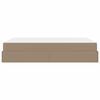 vidaXL Bettgestell mit Matratze mit Matratze 2 pcs Hellbraun PVC
