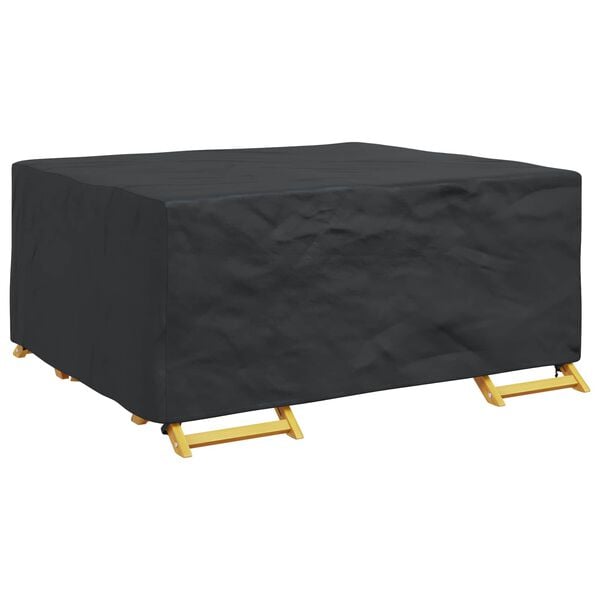 vidaXL M&ouml;belbezug Uni Schwarz 200 x 165 x 80 cm 210D