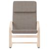 vidaXL Relaxsessel Taupe Stoff