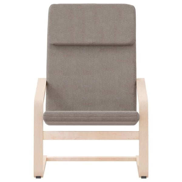 vidaXL Relaxsessel Taupe Stoff