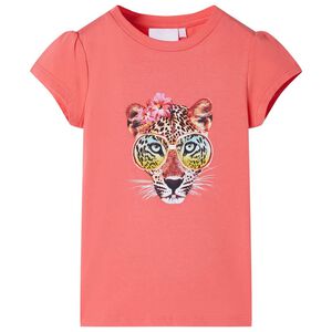 vidaXL Kinder-T-Shirt Korallenrosa 116