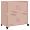 vidaXL Sideboard Rosa 68,5x39x72 cm Stahl