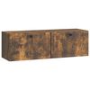 vidaXL Wandmontierter TV-Schrank Ger&auml;ucherte Eiche 98 x 31 x 30 cm