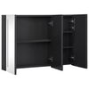 vidaXL LED-Spiegelschrank fürs Bad 89x14x62 cm