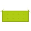vidaXL Gartenbank mit Auflage 120 cm Bambus
