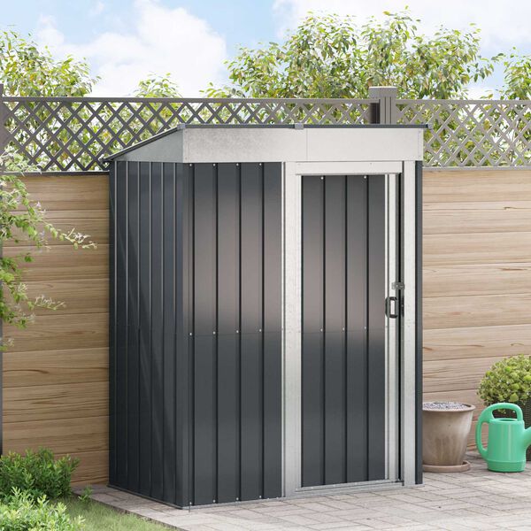 vidaXL Gartenh&uuml;tten Anthrazit 137 x 81 x 180 cm Metall