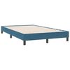 vidaXL Boxspringbett ohne Matratze Dunkelblau 120x220 cm Samt