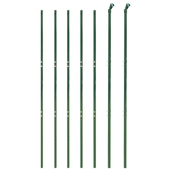 vidaXL Maschendrahtzaun Gr&uuml;n 2x10 m