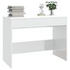 vidaXL Schreibtisch Hochglanz-Wei&szlig; 101x50x76,5 cm Holzwerkstoff