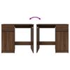 vidaXL Schreibtisch Braun Eichen-Optik 86x49x76 cm Holzwerkstoff
