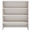 vidaXL Highboard-Oberteil HAMAR Wei&szlig; 90x30x100 cm Massivholz