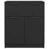 vidaXL Sideboard Schwarz 60x30x70 cm Holzwerkstoff
