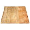 vidaXL Tischplatte mit Baumkante 110x60x2,5 cm Massivholz Mango