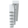 vidaXL Deckenstrahler mit Strahlern Wei&szlig; 73 x 6,5 x 11,5 cm Metall