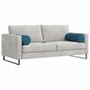 vidaXL Bolsterkissen 2 St&uuml;ck Blau &Oslash; 25 x 70 cm Cordstoff