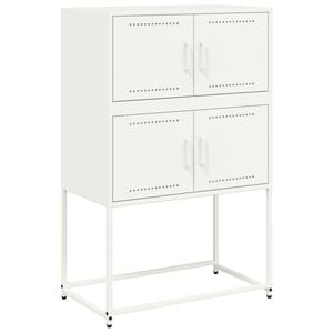 vidaXL Sideboard Wei&szlig; 68,5x38,5x107 cm Stahl