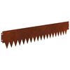 vidaXL Raseneinfassung 30 pcs 103 x 20 cm Metall Rostig