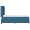 vidaXL Boxspringbett mit Kopfteil Blau 90 x 190 cm Samt