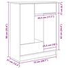 vidaXL Sideboard mit Schubladen und T&uuml;ren R&auml;uchereiche 73x31x90 cm