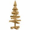 vidaXL Weihnachtsb&auml;ume mit St&auml;nder Braun 60 cm Massivholz Kiefer