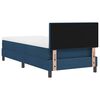 vidaXL Boxspringbett mit Matratze mit Kopfteil Blau 90 x 190 cm Stoff