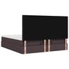 vidaXL Ottoman-Bett mit Matratze Dunkelbraun 180x200 cm Stoff