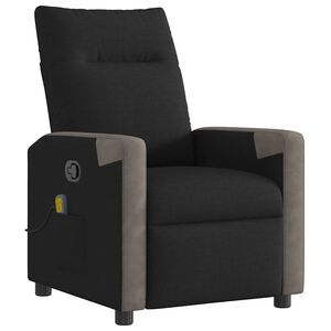 vidaXL Massagesessel Schwarz Stoff
