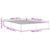 vidaXL Ottoman-Bett ohne Matratze Cappucino 140x190cm Kunstleder