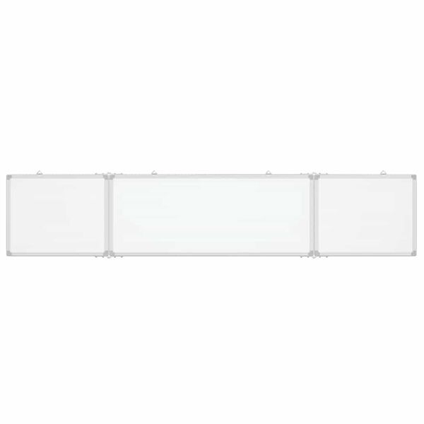 vidaXL Magnetisches Whiteboard Klappbar 200x40x1,7 cm Aluminium
