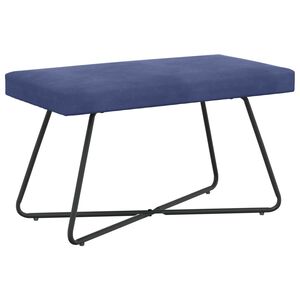 vidaXL Bank Polizeiblau 80 x 40 x 45 cm Samt
