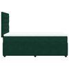 vidaXL Boxspringbett mit Matratze Dunkelgr&uuml;n 80x200 cm Samt