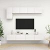 vidaXL 5-tlg. TV-Schrank-Set Wei&szlig; Holzwerkstoff