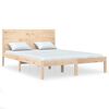 vidaXL Massivholzbett ohne Matratze 140x190 cm Kiefernholz