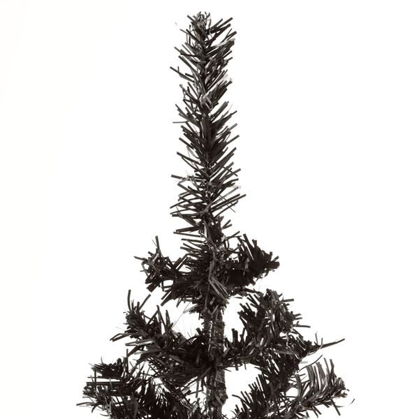 vidaXL Schlanker Weihnachtsbaum Schwarz 120 cm