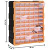 vidaXL Multi-Schubladen-Organizer mit 60 Schubladen 38x16x47,5 cm