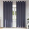 vidaXL Verdunkelungs-Vorh&auml;nge mit Ringen 2 pcs Anthrazit 260 x 140 cm