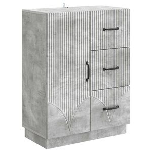 vidaXL Sideboard Betongrau 66 x 34,5 x 87 cm Holzwerkstoff