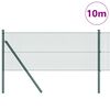 vidaXL Zaunpfosten Gr&uuml;n 10 x 0,8 m (12 x 12 mm Maschendraht)