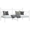 vidaXL Tagesbett ohne Matratze Wei&szlig; 100x190 cm Stahl