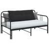 vidaXL R&uuml;ckenkissen Schwarz 120 x 50 cm Cordstoff