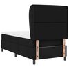 vidaXL Boxspringbett mit Matratze Schwarz 90 x 200 cm Stoff
