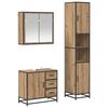 vidaXL Badezimmerm&ouml;bel-Set 3 Stk. Artisan-Eiche 65 x 33 x 60 cm