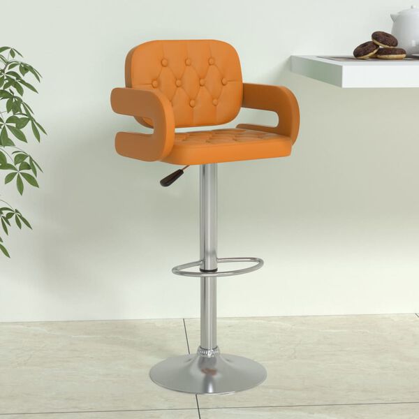 vidaXL Barhocker Orange Kunstleder
